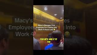 Macy Manager use discriminatory terms when firing employee employmentdiscrimination employmentlaw [upl. by Fia103]