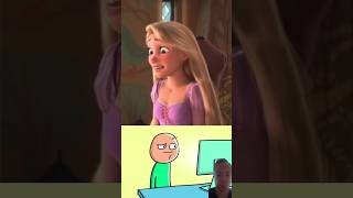 Hohoho HeheheSmiling Rapunzel 😂😆 funny memes shorts disney [upl. by Aural]