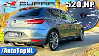 Seat Leon Cupra 520HP BIG TURBO 300kmh AUTOBAHN POV Acceleration amp Sound by AutoTopNL [upl. by Norry123]