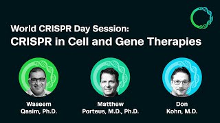 CRISPR in Cell amp Gene Therapies at World CRISPR Day 2020 [upl. by Shoemaker731]