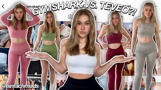 GYMSHARK VS TEVEO  WELCHE MARKE IST BESSER try on haul review test [upl. by Meijer]