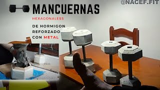 PESAS CASERAS DE 10 KG 5 KG HEXAGONALES [upl. by Arima]