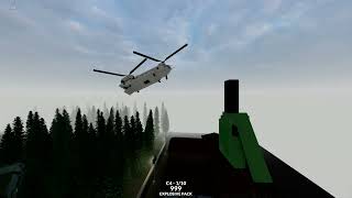 Having two Chinook helicopters fly and crash realistically in Teardown [upl. by Stalk]