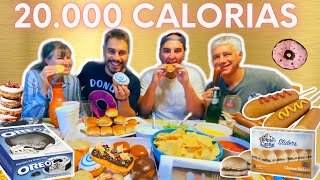 O MAIOR BANQUETE DO YOUTUBE 20000  CALORIAS [upl. by Enyawd]