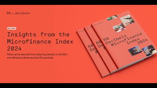 Webinar Exploring Insights from the 2024 Microfinance Index [upl. by Alaek]