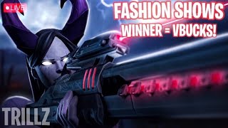 🔴REAL FORTNITE FASHION SHOW amp HIDE AND SEEK LIVE 1 WIN  2500 VBUCK fashionshow [upl. by Leta637]