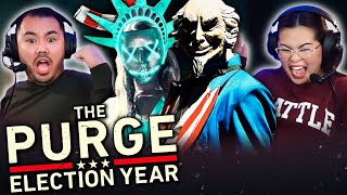 THE PURGE ELECTION YEAR 2016 MOVIE REACTION First Time Watching  Frank Grillo  Blumhouse [upl. by Anoerb881]