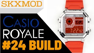 24 Casio Royale Completed Build  Parts by SKXMOD [upl. by Sinnod]