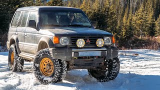 Snowwheeling in the dark with the Hooptero [upl. by Eednar]