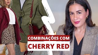 COMO USAR CHERRY RED 🍒 A cor do inverno 2024 [upl. by Arnelle762]