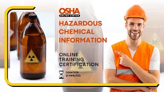 Hazardous Chemical  Training  Online Training Certificate [upl. by Ladew]