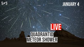 Live  Quadrantid Meteor Shower 2024  January 4 [upl. by Venita727]