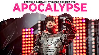 FARRUKO canta en VIVO APOCALYPSE por primera vez [upl. by Warfold]