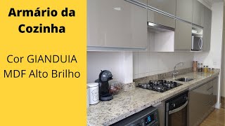 Armário da cozinha  Será que o MDF Gianduia Alto Brilho vale a pena [upl. by Corene903]