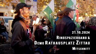 Spaziergang und Montagsdemo 21102024 in Zittau [upl. by Allisirp]