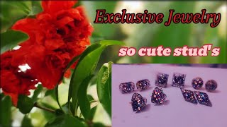 Resin jewelry uv resin art diy resin cute studs  epoxy work for beginners resin art at home [upl. by Rebma238]