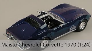 Распаковка Maisto Chevrolet Corvette 1970 124 [upl. by Sel]