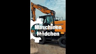 MaschinenMädchen testet SANY Mobilbagger SY175W [upl. by Oisacin]