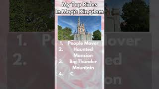 These are my top rides in Magic Kingdom what are yours magickingdom disneyworld rides [upl. by Meier793]