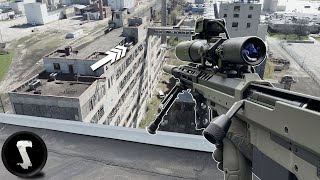 Highrise Rooftop Sniper Mission OVERPOWERED 1500 RIFLE [upl. by Mraz606]