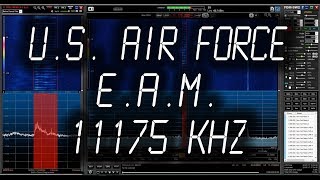 US Air Force HF Emergency Action Message  11175 kHz [upl. by Nyra]