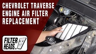 How to Replace Engine Air Filter 2013 Chevrolet Traverse V6 36L [upl. by Orat838]