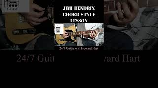 JIMI HENDRIX CHORD STYLE shortsfeed shortsvideo jimihendrix [upl. by Htidirrem]