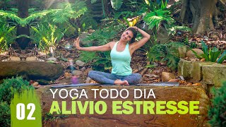 YOGA para INICIANTES  Alívio ESTRESSE E ANSIEDADE [upl. by Svetlana]