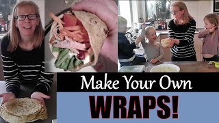 How to make your own Wraps  Flatbread [upl. by Ulphia]