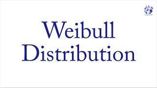 Weibull Distribution [upl. by Ecydnak]