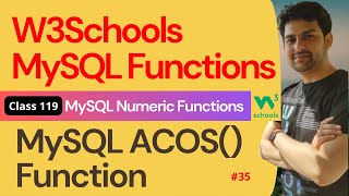 MySQL Functions  MySQL Numeric Functions  MySQL ACOS Function 35  119 W3Schools SQL Functions [upl. by Glover]