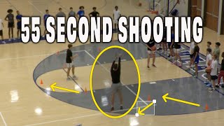 55 Second Shooting  Basketball Drill to Make Your Players Better Shooters [upl. by Esnohpla]