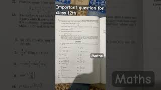 Important question class12th maths net partice paperexam [upl. by Anoik221]