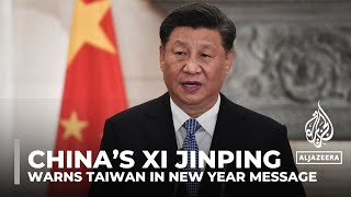 China’s Xi Jinping warns Taiwan in New Year message [upl. by Anileda598]