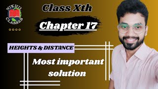 ICSE Class 10  Chapter 17  Height and distance  Important question  Op Malhotra Solution [upl. by Philemol]