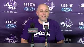 ACU Mens Basketball Brette Tanner press conference  Oct 28 2024 [upl. by Netsuj]