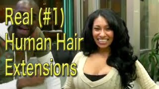 Real Human Hair Extensions Video 1 New York City and Chicago [upl. by Lesser]