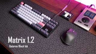 Matrix 12 OG w Gateron Black Ink Typing Sounds [upl. by Eniortna]