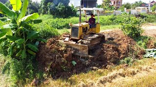 Amazing Plan Landfill By Skills D21A Bulldozer Pushing Soil And Team 5Ton Dump Truck Unloading Soil [upl. by Myke]