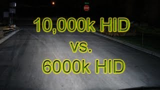 10000k HID vs 6000k HID [upl. by Jeaz163]