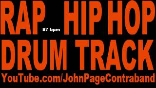 Rap Hip Hop Drum Track 87 bpm Drums Only Backing Track Loop FREE [upl. by Doerrer]