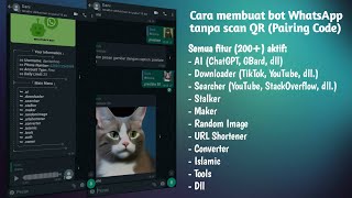 🚀 Script Bot WhatsApp Tanpa Scan QR Pairing Code Terbaru 2023 💥  Dani Techno [upl. by Aleakam]