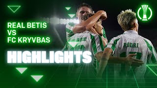 Resumen del partido Real Betis  FC Kryvbas  HIGHLIGHTS  Real BETIS Balompié [upl. by Saffian386]