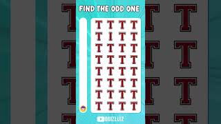 Can You Spot the Odd Letter Eye Test Challenge 32  quiz spottheoddoneout emojichallenge [upl. by Itsud237]