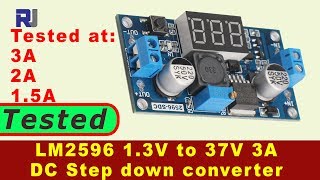 LM2596 DC to DC 3A Buck Step up Converter Converter with LED display tested [upl. by Nabalas7]