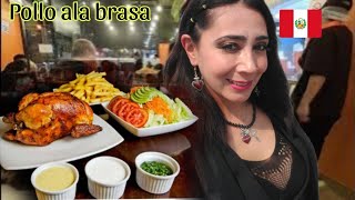 Mexicana reacciona al pollo ala brasa de lima Peru comidaperuana peru [upl. by Sreip]