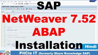 SAP NetWeaver 752 Install SAP ABAP for Practice PitCiaIT [upl. by Hazeghi551]