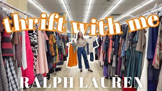 Thrifting 90s Y2K RALPH LAUREN Looks  styled thrift haul tryon ♡ [upl. by Siva]