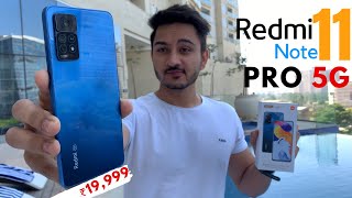 Redmi Note 11 Pro 5G Series Unboxing amp First Look  Camera Gaming Test  Specifications amp Price [upl. by Eniotna224]