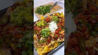 FULL LOADED CHILLI CHEESE NACHOS 🌶️🔥 food nachos homemade [upl. by Yentihw]